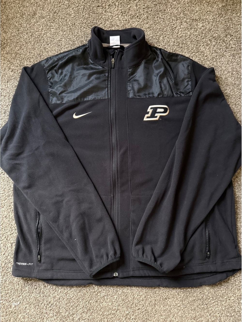 Nike Purdue Boilermakers Therma-FIT Fleece Jacket | Sz XXL